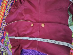Chic Burgundy Blazer