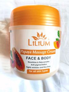 LiLIUM Papaya Massage Cream