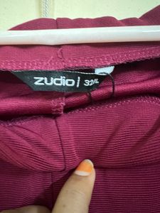 Stylish Maroon Bell Bottom Pants