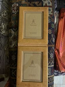 Elegant Gold leather Photo Frames