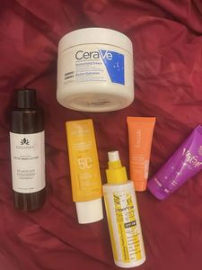 Empty containers CeraVe &amp; More Skincare Bundle