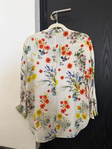 Zara Floral Print Blouse