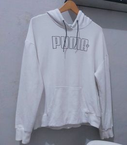 Puma White Hoodie