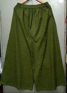 Elegant Olive Green Palazzo Pants