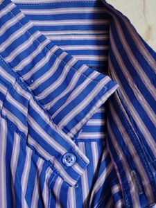 New L size Classic Striped Men's shirt
