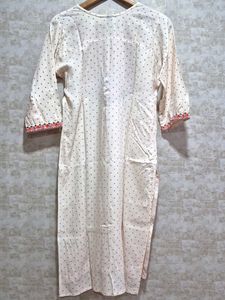 Embroidered Dotted Kurta