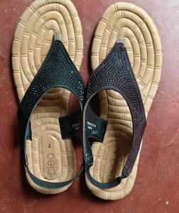 Khadims Sparkling Flip-Flops for Women