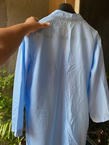 Light Blue Collared Tunic Shirt