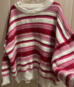 Korean Striped Knit Sweater