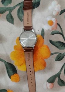 Timex Watch with Leather Band