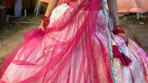 Magenta Ethnic Dupatta