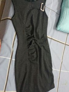 Gray Sleeveless Dress