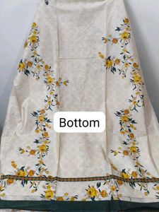Elegant Pure Cotton Floral Print Dress Material