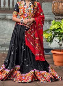 Embroidered Choli and Skirt Set without Dupatta