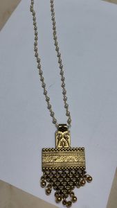 beautiful combo antique pendant necklace and antique pendant long chain for sale