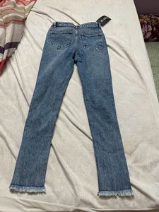 Zudio Faded Blue Skinny Fit Jeans
