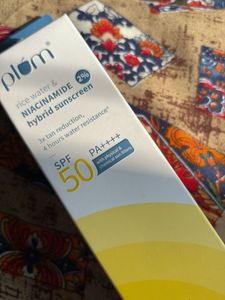 Plum Rice Water Sunscreen SPF 50