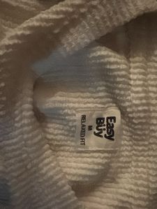 EASYBUY White Graphic Print Long Sleeve Top