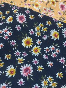 sale 👉👉🏻Floral Print Dress Material - Set of2