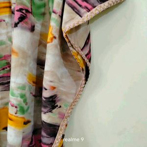 Stylish Abstract Print Kaftan Kurta