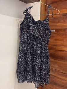 Floral Print Tiered Mini Dress