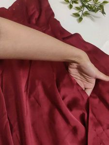 Elegant Satin Maxi Gown✨💋