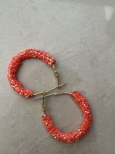 Sparkly Hoop Earrings