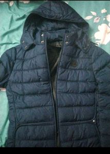 unisex Navy Blue Padded Jacket