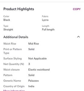 Palazzos 2product available [Buy 1 product 99mai]