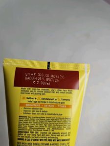 JOY Ubtan Tan Removal Face Wash