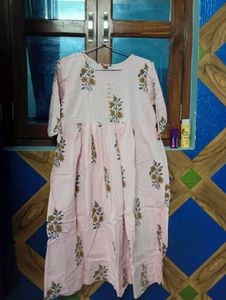 Pink Printed Kurta