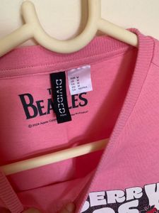 Pink Beatles Strawberry Fields T-Shirt