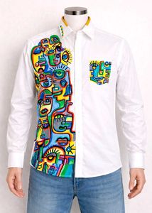 Hand-Painted Artsy Oxemberg's Shirt