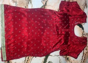 Designer RedPathani suite soft silky shining beaut