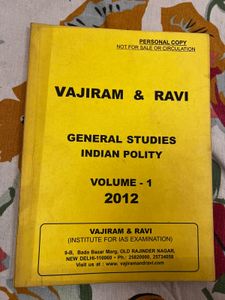 Vajiram & Ravi Indian Polity Vol 1