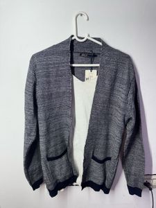 Stylish Grey Knit Cardigan