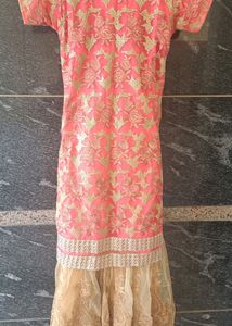 Beautiful Pink &amp; Cream Sharara
