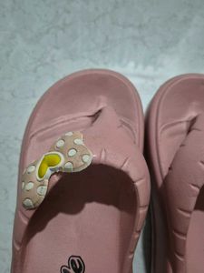 Cute Pink Bow Flip Flops