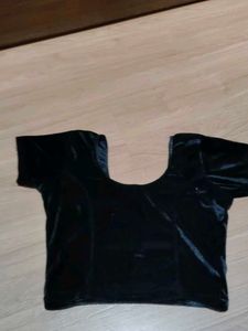 Elegant Black Velvet Blouse