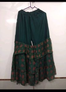 Elegant Embroidered Kurta with sharara and dupatta