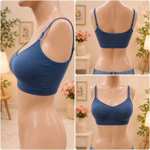 Blue Comfort Sports Bra