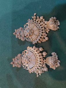 Exquisite Pearl & Stone Earrings