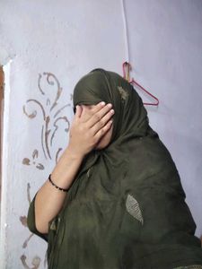 Elegant Olive Green Abaya dupatta