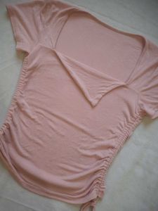 Trendy Pink 'Ruch &amp; Tie' Aesthetic Crop Top