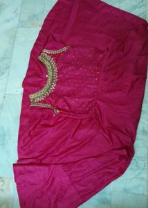 Flared Gown Of Heavy Work with Freebies