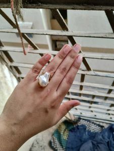 Unique Pearl Statement Ring