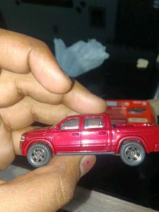 Red Diecast Pickup Truck Toy