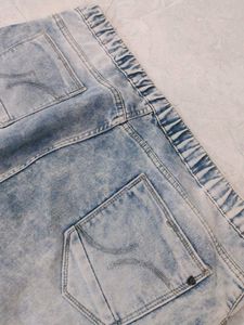 men's Light Wash Denim Joggers