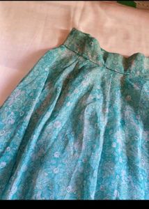 beauriful skirt umbrella seablue
