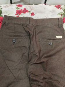 Men's Casual Brown Trousers